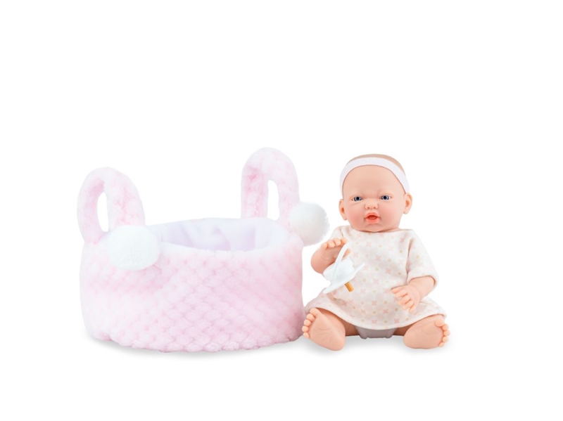 Marina & Pau - Mini Golsinas Cesta Dukke 21 cm - Rosa